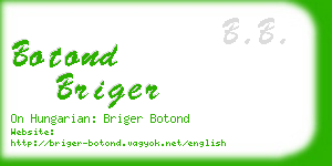 botond briger business card